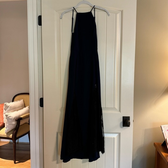 NBD (Revolve) NAVY LACE PANEL MIDI DRESS - Picture 3 of 10